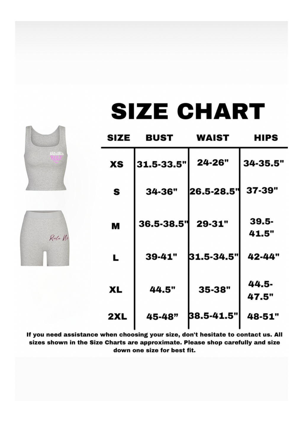 GREY "Bad Girls Rule" Luxe Set